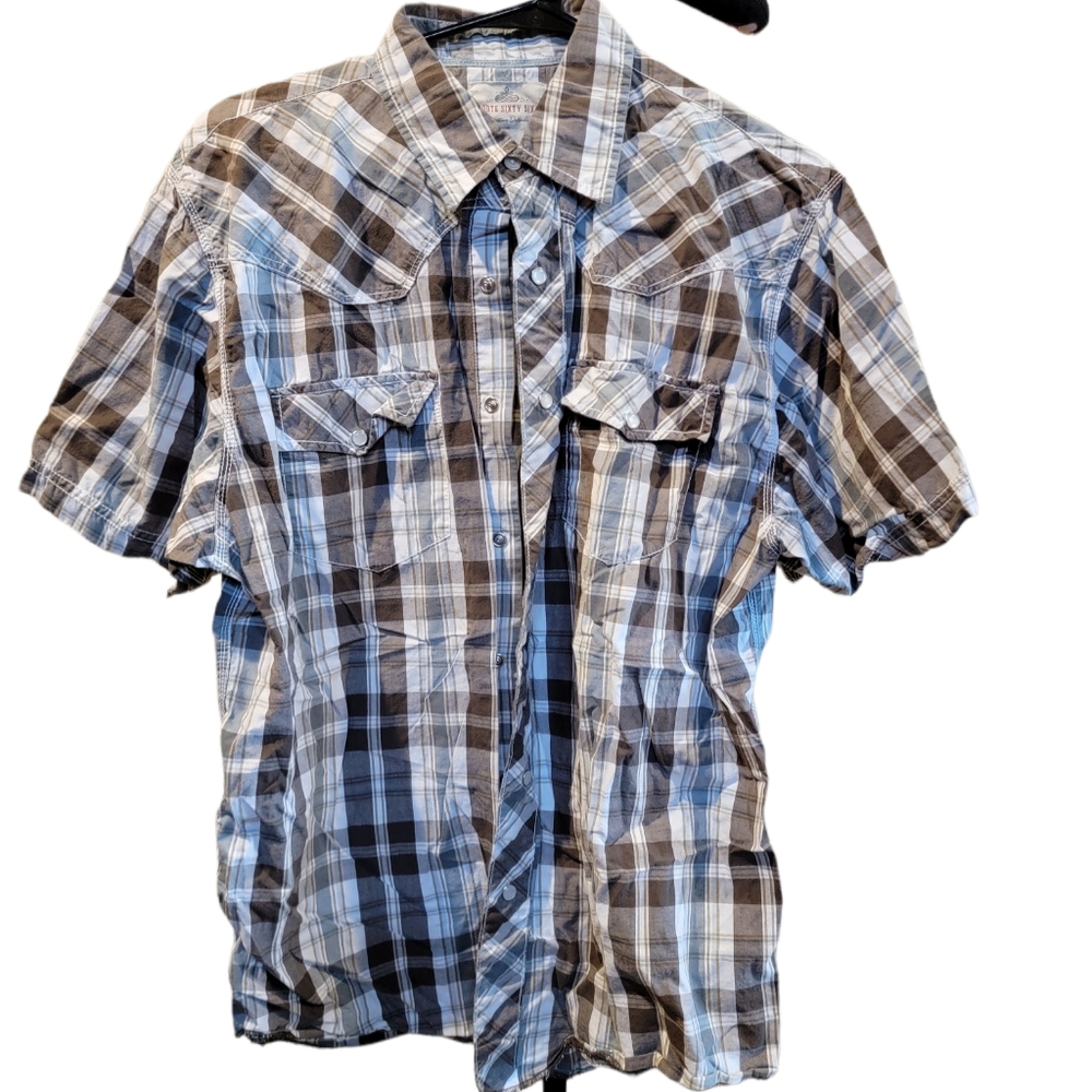 Western style pearl snap shirt